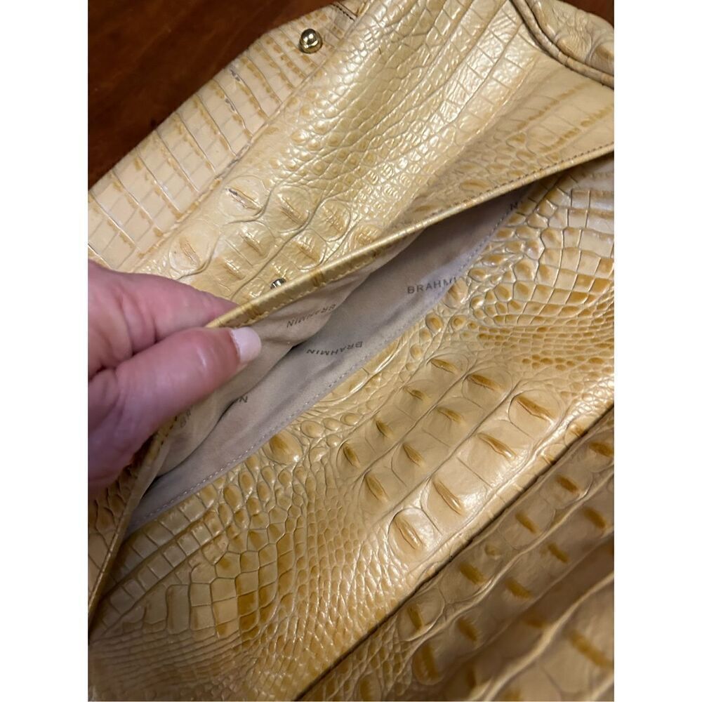 Brahmin women’s Collette Melbourne croc embossed‎ leather bag - Picture 10 of 16